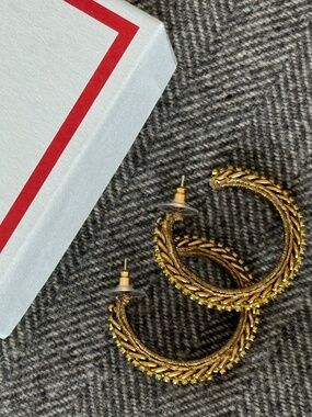 NWT FRANCES VALENTINE ELENA HOOP EARRINGS